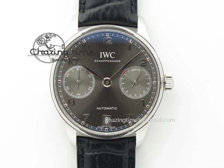 MIROTIME 0325 Portuguese Chrono IW371609 ZF 1:1 Best Edition Black Dial on Black Leather Strap A SmartChoice 7100